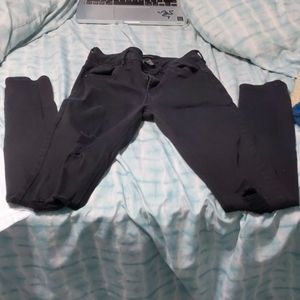 Black ripped jeans